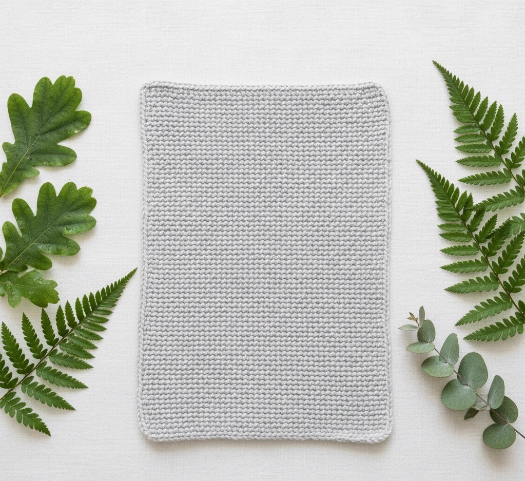 Knitted Drool Cloth set of 2