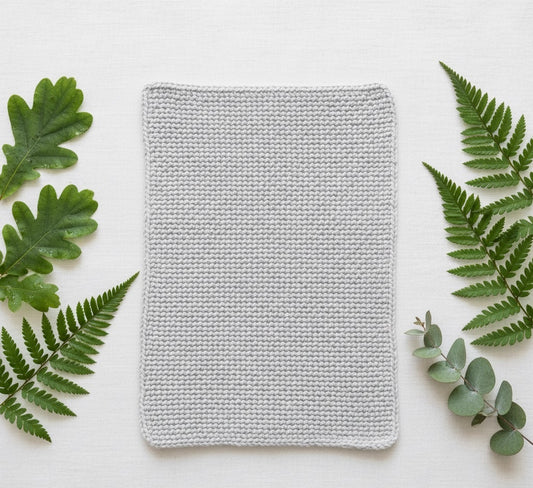 Knitted Drool Cloth set of 2